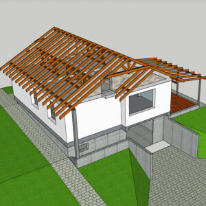 Schiță de proiect acoperis - Tigla metalica - Sindrila nituminoasa