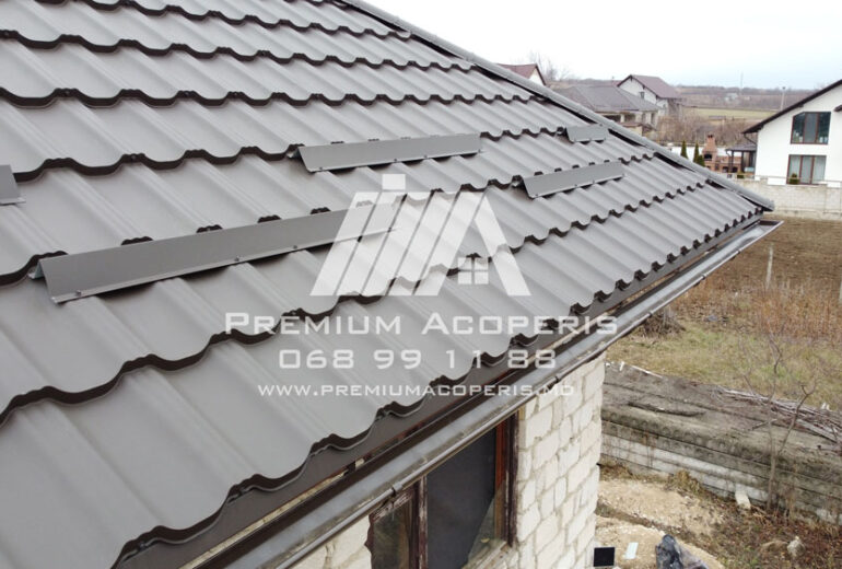 Acoperis din Tigla metalica pe foi lungi Arctica - Premium Acoperis