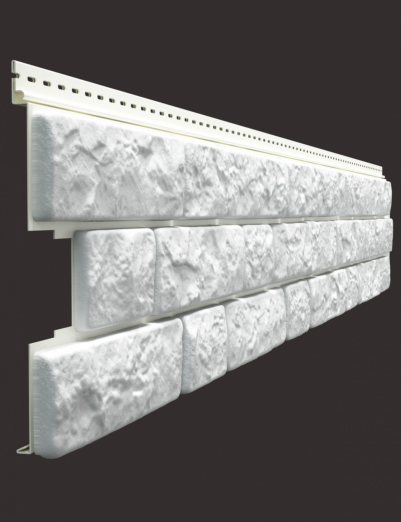 Siding PVC pentru soclu – model Kokos, aspect piatră