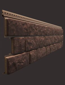 Siding soclu din PVC – model Kedrovy Oreh