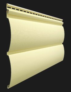 Siding PVC Blockhouse – nuanța Lemon